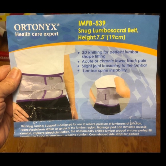 Ortonyx Other Ortonyx Lumbosacral Back Brace Poshmark